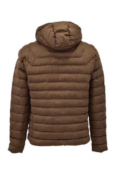 Erkek Süet Kapüşonlu Spor Şişme Mont 3111 BGL-ST03999 - Resim 5