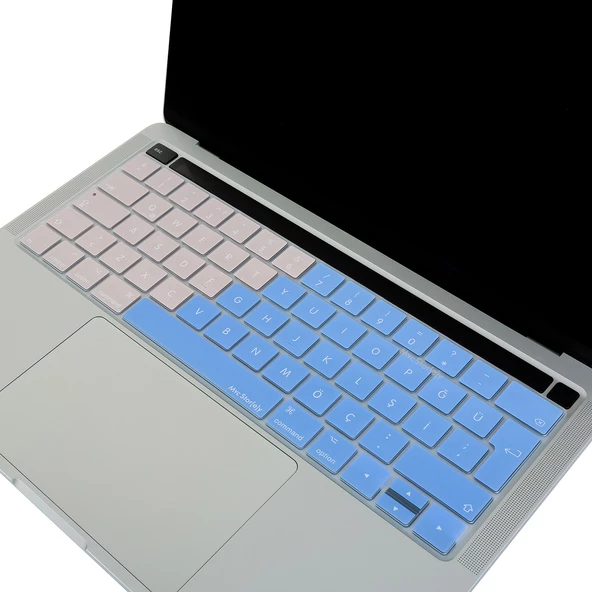 Macbook Pro Klavye Koruyucu (Türkçe Q) Touchbarlı A1706 A1989 A2159 A1707 A1990 ile Uyumlu R.Powder - 4