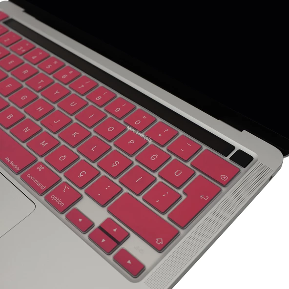 Macbook Pro Klavye Koruyucu 13inç M1-M2 (Türkçe Q) Touchbarlı A2251 A2289 A2338 A2141 ile Uyumlu - 10