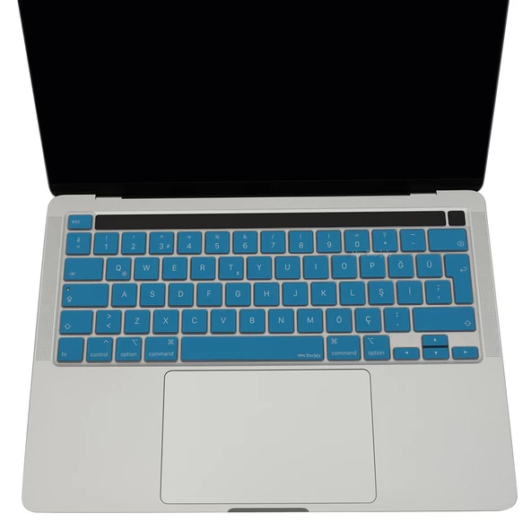 Macbook Pro Klavye Koruyucu 13inç M1-M2 (Türkçe Q) Touchbarlı A2251 A2289 A2338 A2141 ile Uyumlu - 11