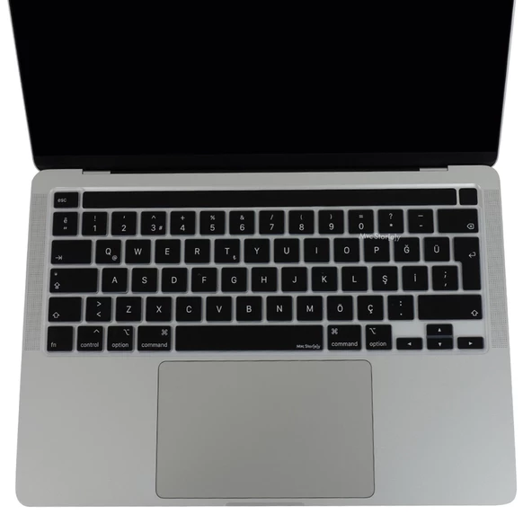 Macbook Pro Klavye Koruyucu 13inç M1-M2 (Türkçe Q) Touchbarlı A2251 A2289 A2338 A2141 ile Uyumlu - 7