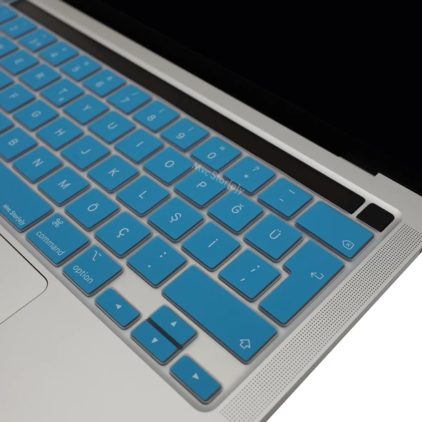 Macbook Pro Klavye Koruyucu 13inç M1-M2 (Türkçe Q) Touchbarlı A2251 A2289 A2338 A2141 ile Uyumlu - 12