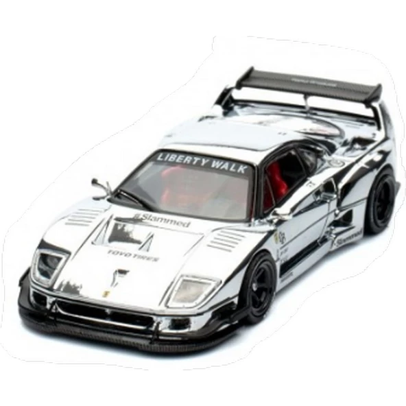 Inno 1/64 LBWK F40 Chrome Silver