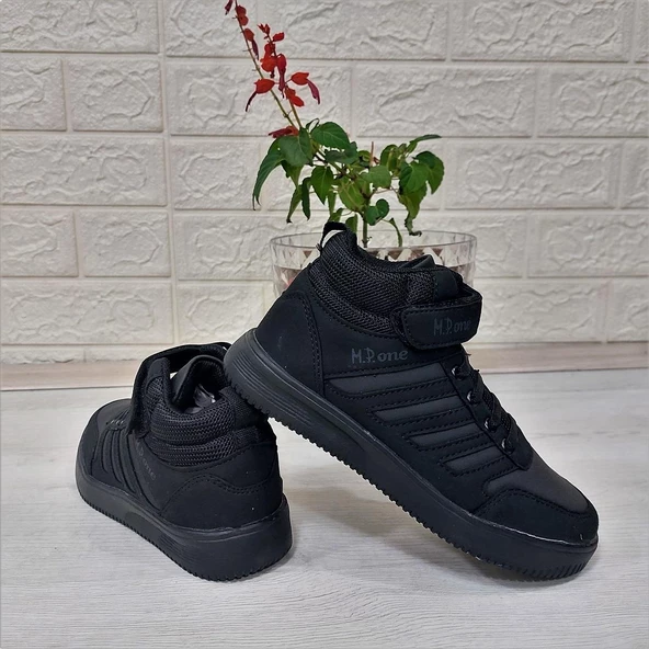Mp.One 3523 Siyah Fuspetli Erkek Çocuk Spor Ayakkabı - 5