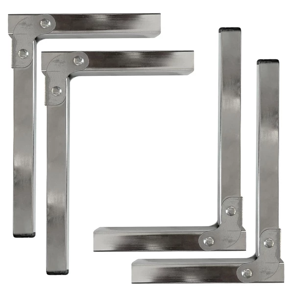 4 ADET Sofra Ayağı 22 cm Metal Katlanır Siyah Taban Yer Sofrası Sini Altı Mobilya Ayak Sehpa Masa - 6