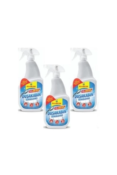 Klorak Duşakabin Temizleyici Sprey 750 Ml X 3 Adet