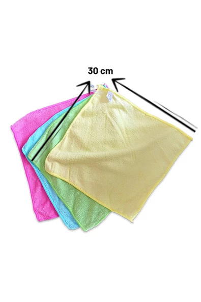 Silver Home Temizlik Bezi 4'lü Microfiber Bez, 30x30 - 4