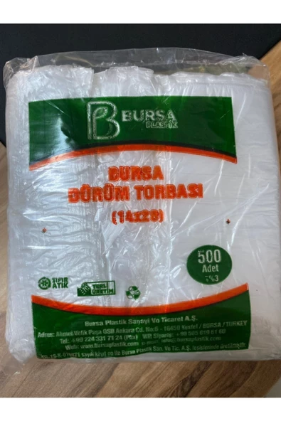 Bursa Plastik Dürüm Poşeti 14x28 (500 Adet)