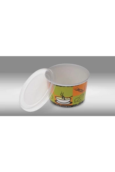 Tusemix 25 Adet Karton Çorba Kase Kapaklı - Resimdeki Set Fiyatıdır - 4