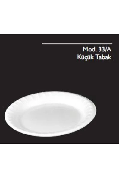 Tusemix Mod 33/a 100 Lü Pk Çap : 18 Cm Küçük Köpük Tabak & Anı
