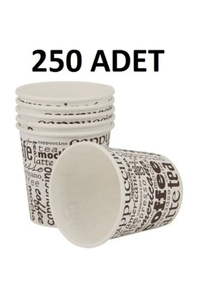 BENCUP Karton Bardak 4oz 200 Adet Türk Kahvesi Için Uygundur. Mini Boydur