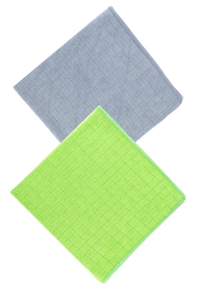 SİLVER HOME Universal Kareli 2li Mikrofiber 40x40cm Temizlik Bezi - Yeşil/gri