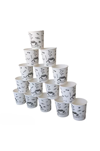Tusemix Karton Bardak Küçük Boy 4 Oz Kahve Bardağı 100 Adet - 2