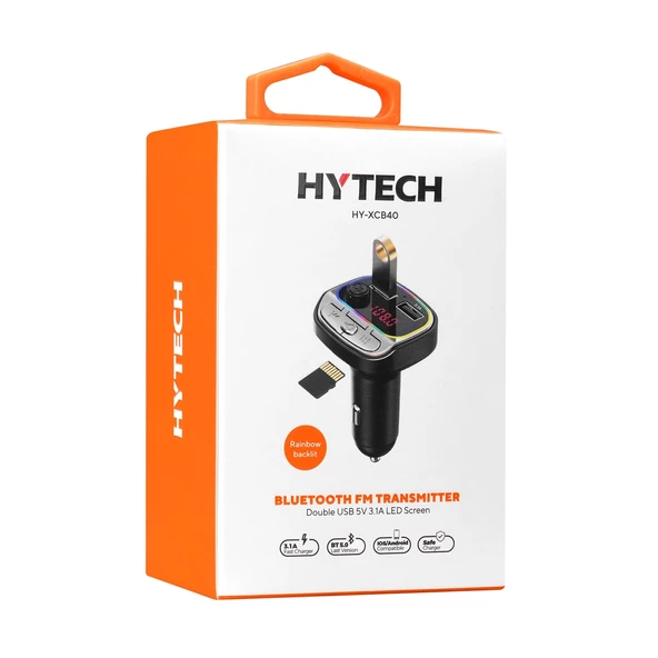 Fm Transmitter Bluetooth Sd Destekli Hytech HY-XCB40 - 4