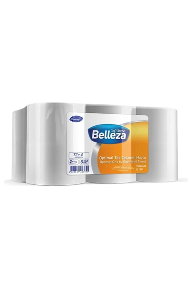BELLEZA Optimal Içten Çekme Havlu 19,6 Cm Kolı 6 Lı 72 M Diversey 70024404
