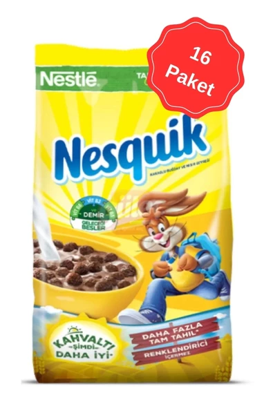 Nesquik Çikolatalı Mısır Gevreği 150G x 16 Adet