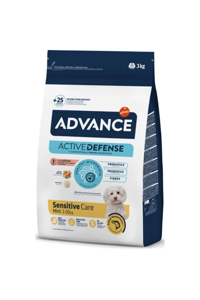 Advance Mini Sensitive Somonlu Küçük Irk Yetişkin Köpek Maması 3 Kg