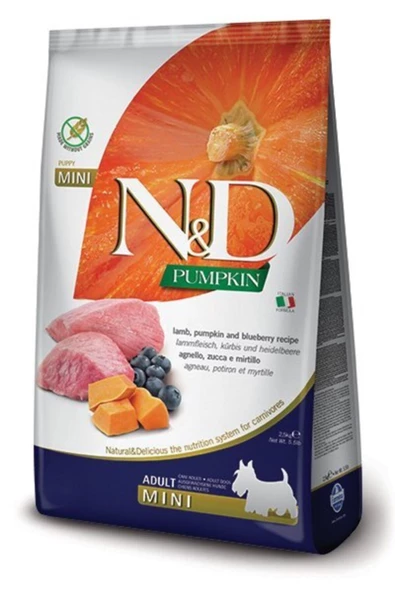 N&D Nd Pumpkin Kuzu Etli Puppy Mini Köpek Maması 2,5 Kg