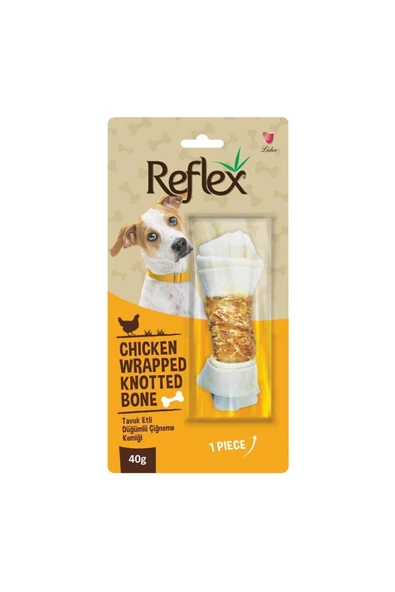 Reflex Tavuk Etli Düğümlü 40 gr Kemik Köpek Ödül Maması