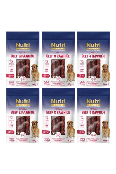 Nutri Canin NC Rawhide Snack Sığır 80gr