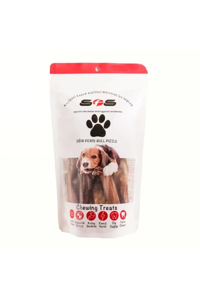 SFS Doğal Kurutulmuş Köpek Ödülü Dana Kamış 100 G