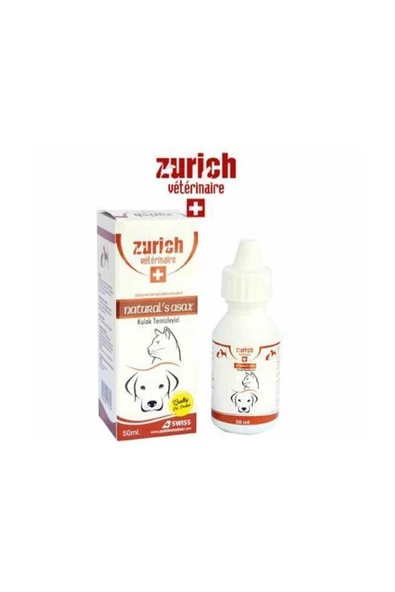 Zurich Kedi ve Köpekler İçin Kulak Temizleme Solüsyonu 50ml