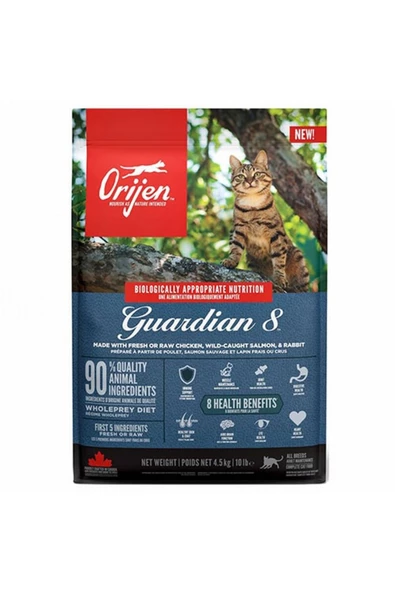 Orijen Guardian 8 Tahılsız Yetişkin Kedi Maması 4,5 Kg