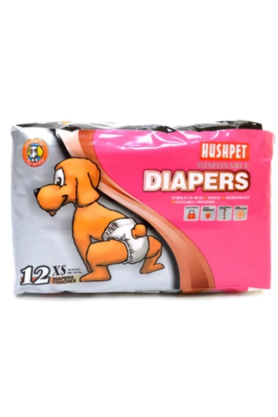 Hushpet Ultra Emici Köpek Külot Çiş Pedi Xs 12li