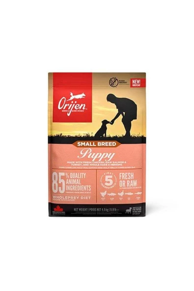 Orijen Puppy Small Breed Tavuk Somon ve Hindi Etli Küçük Irk Yavru Köpek Maması 4.5 Kg