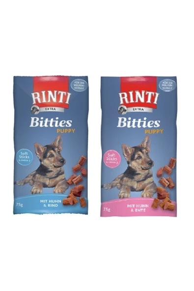 Rinti Bitties 2 Çeşit Karma Yavru Köpek Ödülü 75 Gr. X 2 Adet