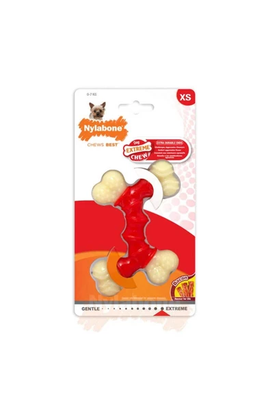 Nylabone Domuz Pastırması Aromalı Köpek Çiğneme Kemiği Xs