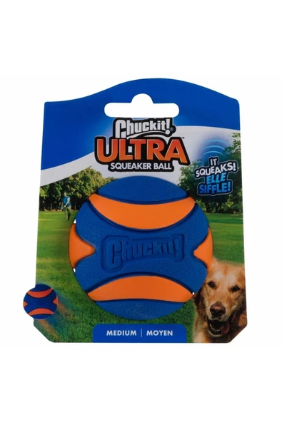 Chuckit ! Ultra Squeaker Sesli Köpek Oyun Topu Orta Boy