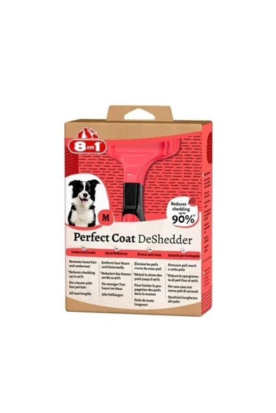 8in1 Perfect Coat Deshedder Furminator Orta Irk Köpek Tarağı Medium Furminatör