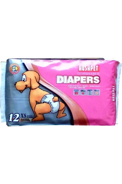 Hushpet Hushped Xs Köpek Çiş Pedi 2 kg-4 kg 12'li