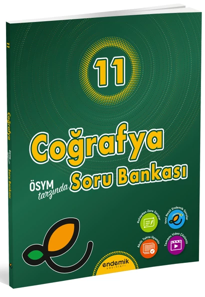 Endemik 2025 11. Sınıf Coğrafya Soru Bankası