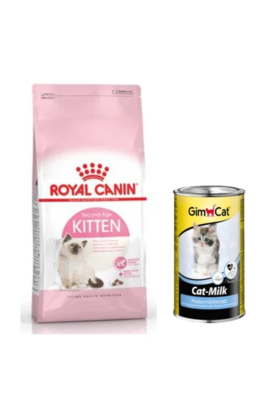 Royal Canin Kitten Yavru Kedi Kuru Maması 2kg + Gimcat Süt Tozu Cat-milk 200gr