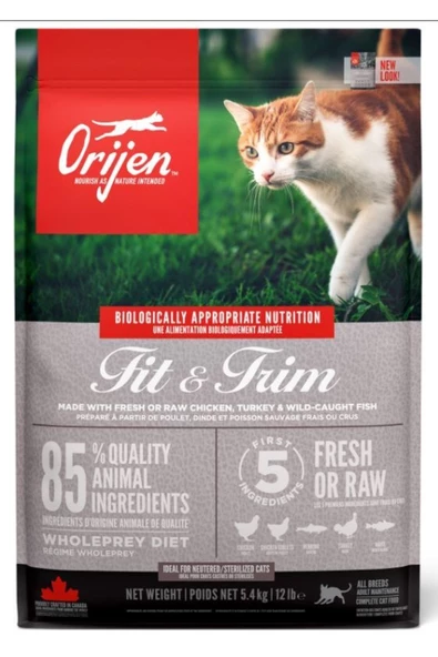 Orijen Fit & Trim Için Tahılsız Yetişkin Kedi Maması 5.4 Kg