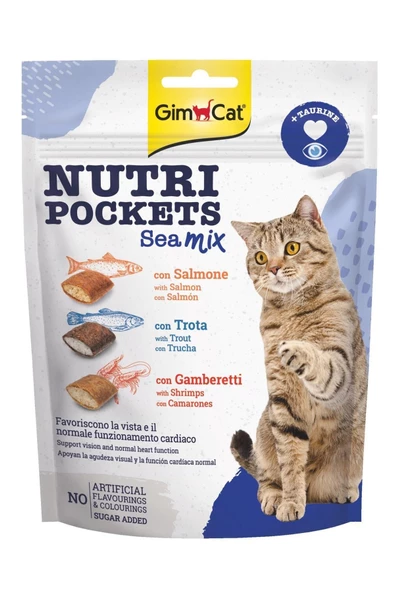 Gimcat Nutripockets Kedi Ödülü Sea Mix 150gr