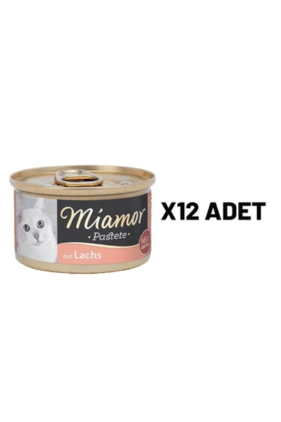 Miamor Mıamor Pastete Kedi Somonlu 85 Gr X 12 Adet