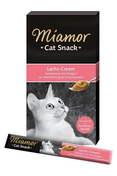 Miamor Mıamor Cream Somonlu Kedi Ödülü 6x15 G