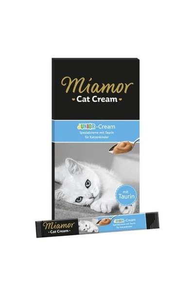 Miamor Junior Cream Süt Kremalı Ek Besin Ve Yavru Kedi Ödül Maması 6x15 gr