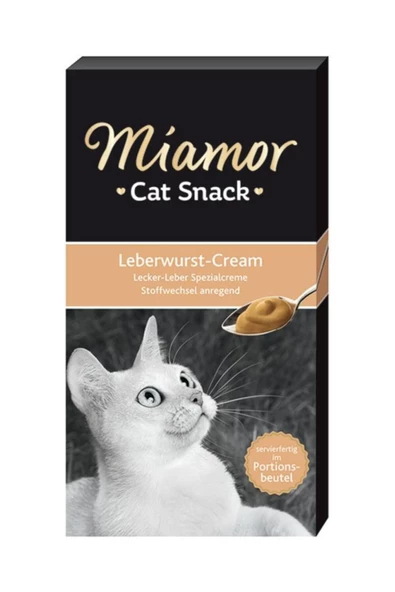 Miamor Cream Ciğerli Kedi Ödül Maması 6x15 gr