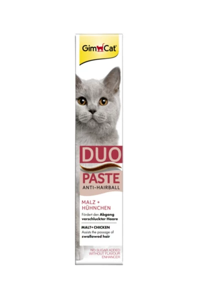 Gimcat Duo Paste Tavuklu Anti-hairball Malt Kedi Macunu 50gr