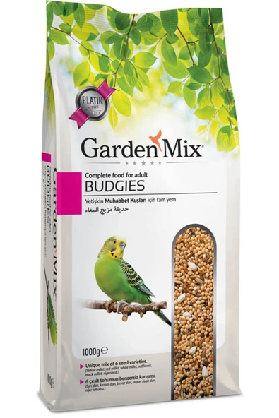 Gardenmix Platin Series Budgies Yetişkin Muhabbet Kuşu Yemi 1kg