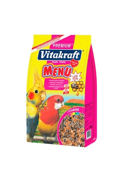 Vitakraft Menü Paraket Sultan Cennet Papağanı Yemi 1000 Gr