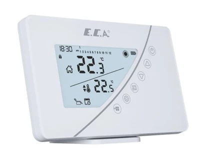 E.C.A. Poly Touch 400W Programlanabilir Kablosuz Oda Termostatı Beyaz