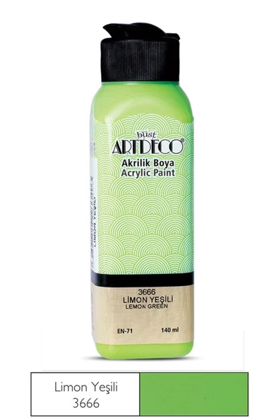 Akrilik Boya Limon Yeşili 140 ml 3666