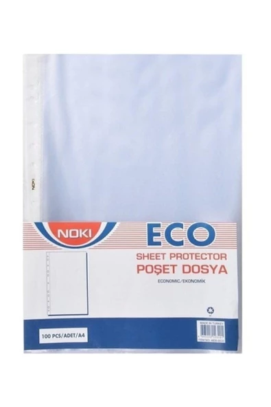 A4 Eko Şeffaf Poşet Dosya 100lü 4830