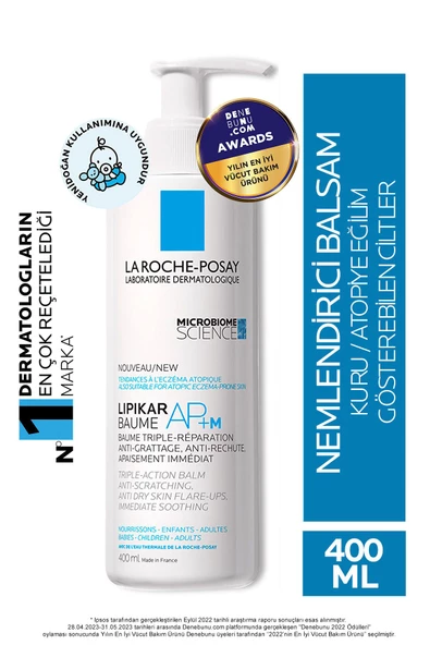 La Roche Posay Lipikar baume Balsam Losyon Ap+m Atopiye Eğilim Gösterebilen Ciltler 400 Ml 3337875696548