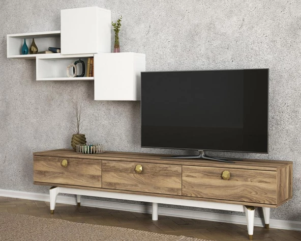Dekorister Exclusive Buse Tv Ünitesi Ceviz - Resim 2
